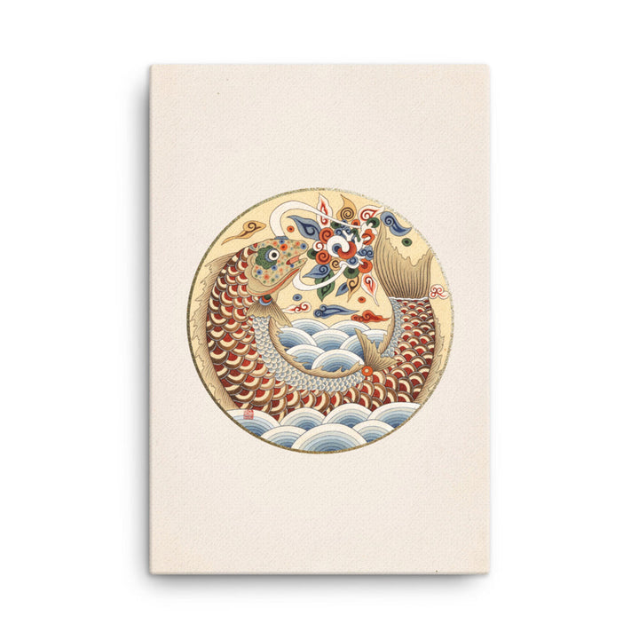 Leinwand - Karpfen wird Drache ohne Rahmen / 61x91 cm (24″×36″) artlia