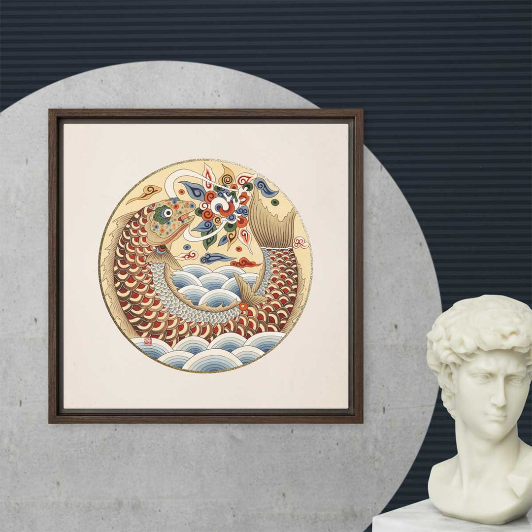 Leinwand - Karpfen wird Drache artlia