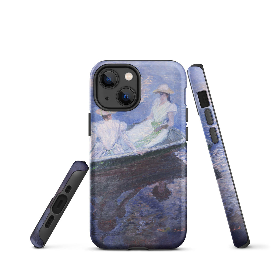 Hardcase iPhone® Handyhülle - Claude Monet, On the Boat iPhone 13 mini artlia