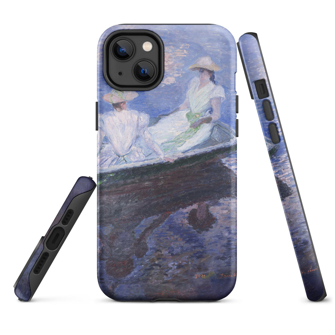 Hardcase iPhone® Handyhülle - Claude Monet, On the Boat iPhone 14 Plus artlia