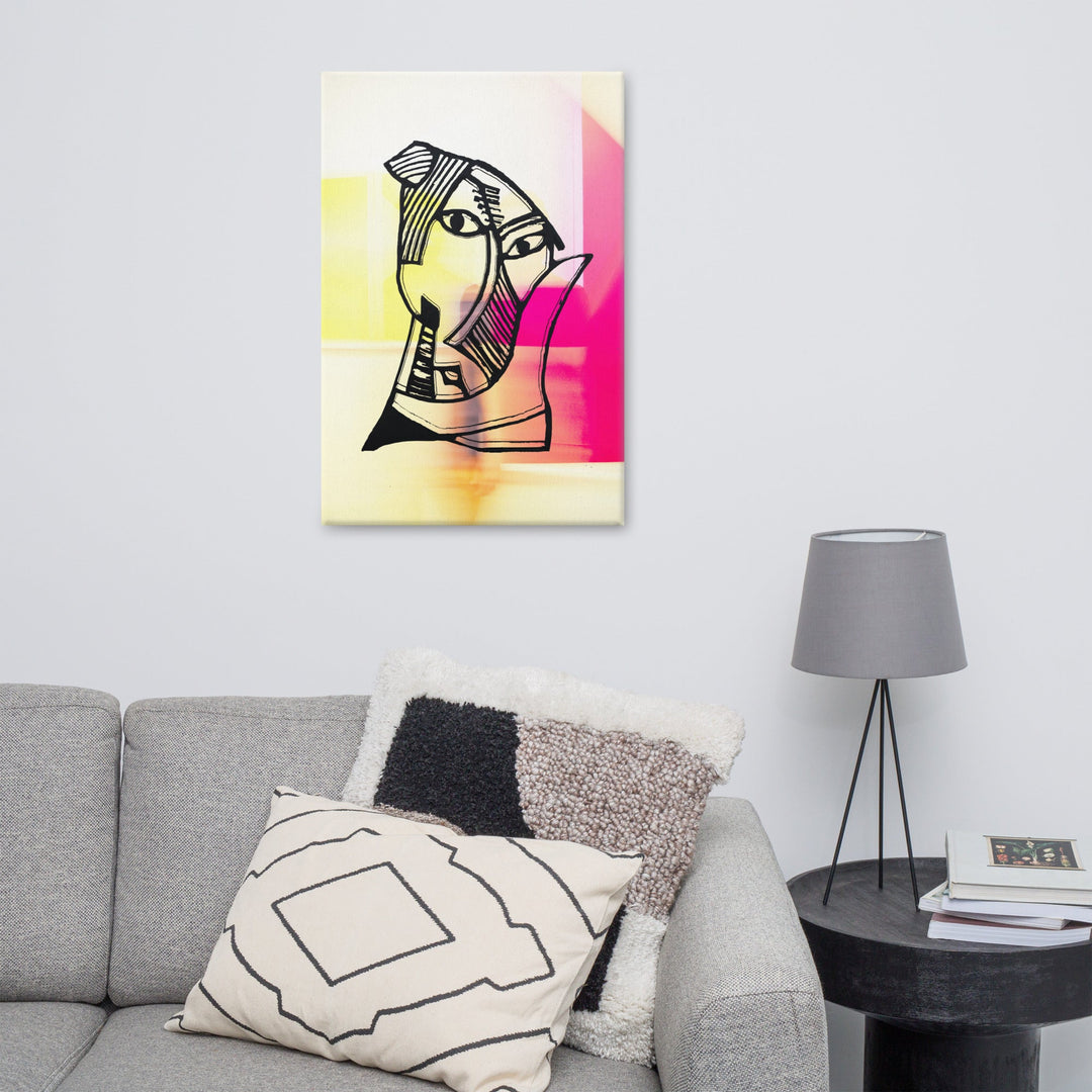 Leinwand - Pablo Picasso, Les Demoiselles d’Avignon in Pink artlia
