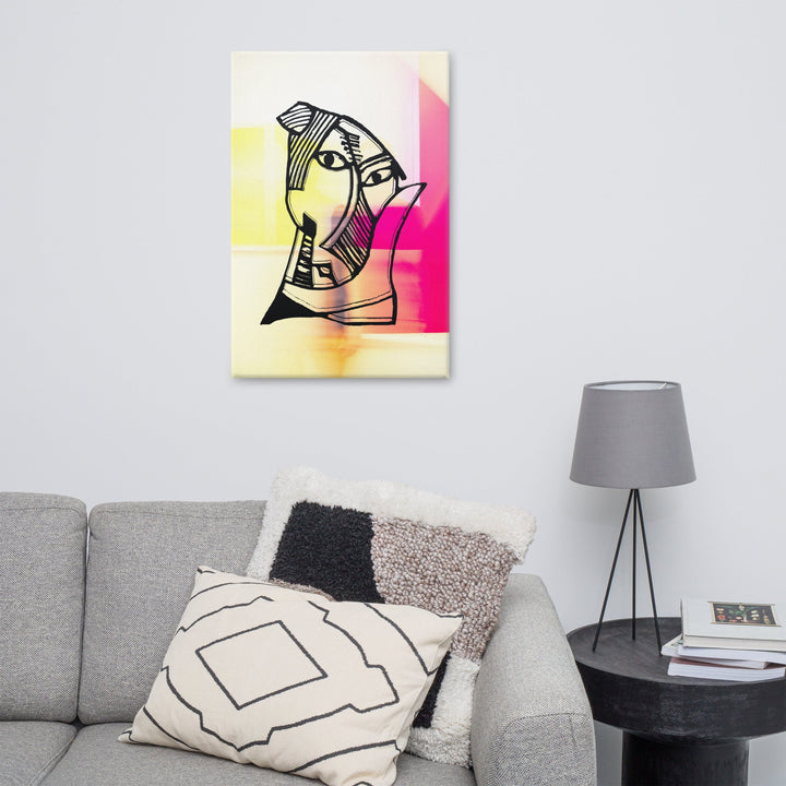 Leinwand - Pablo Picasso, Les Demoiselles d’Avignon in Pink artlia
