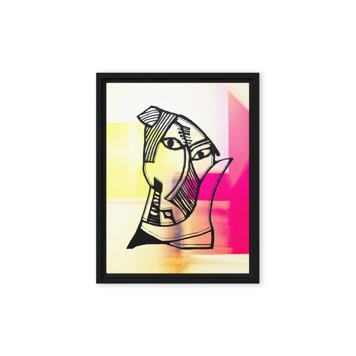 Leinwand - Pablo Picasso, Les Demoiselles d’Avignon in Pink Schwarz / 31x41 cm (12″×16″) artlia