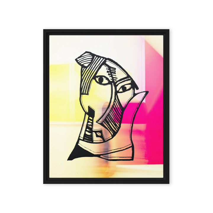 Leinwand - Pablo Picasso, Les Demoiselles d’Avignon in Pink Schwarz / 41x51 cm (16″×20″) artlia