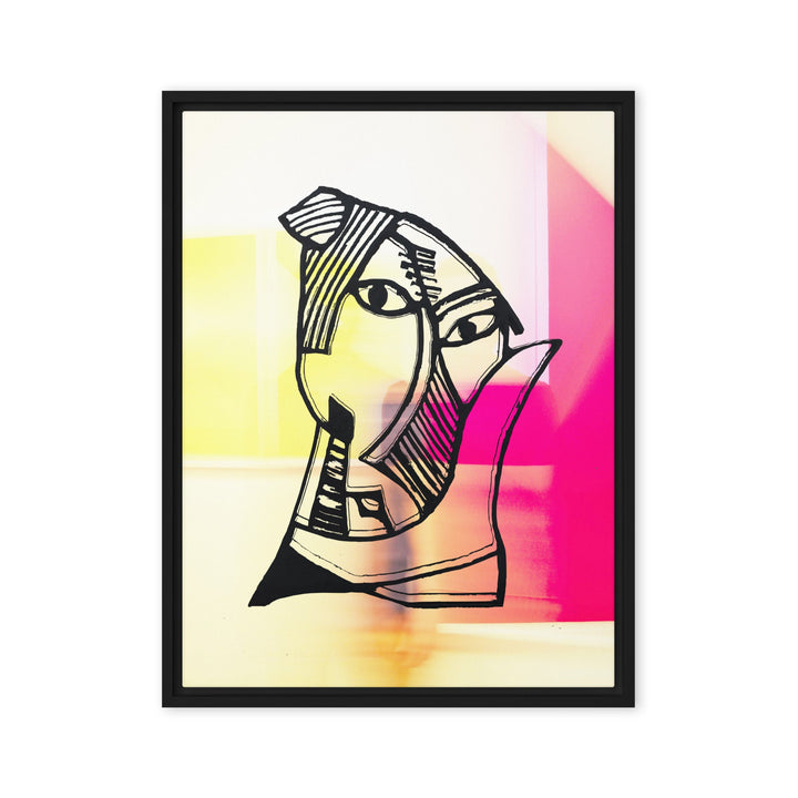 Leinwand - Pablo Picasso, Les Demoiselles d’Avignon in Pink Schwarz / 46x61 cm (18″×24″) artlia