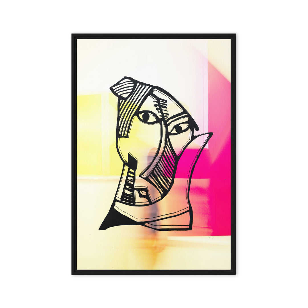 Leinwand - Pablo Picasso, Les Demoiselles d’Avignon in Pink Schwarz / 61x91 cm (24″×36″) artlia