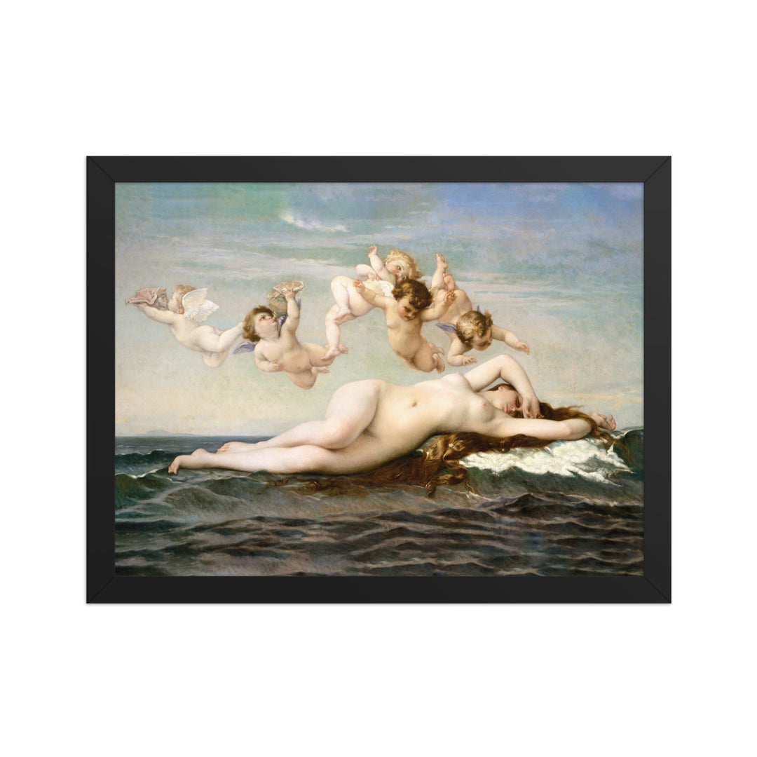 Poster - Alexandre Cabanel, Die Geburt der Venus Schwarz / 30×40 cm artlia