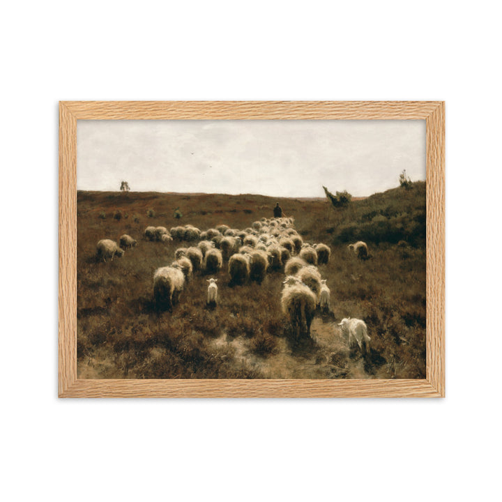 Poster - Anton Mauve, The Return of the Flock, Laren Oak / 30×40 cm artlia