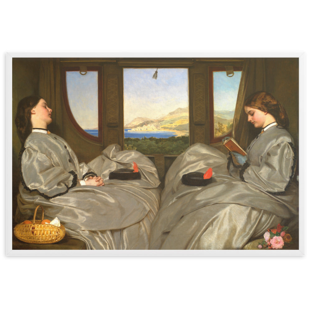 Poster - Augustus Leopold Egg, The Travelling Companions Weiß / 61×91 cm artlia