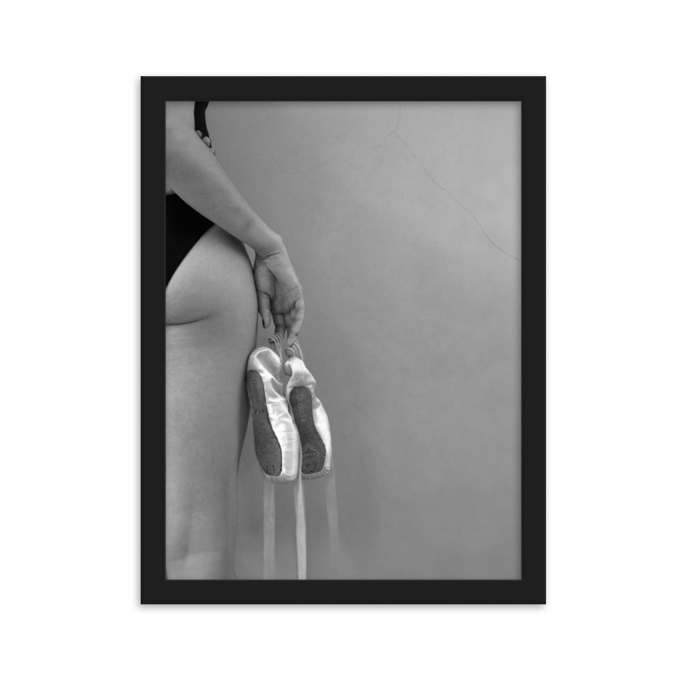 Poster - Ballettschuhe Schwarz / 30×40 cm artlia