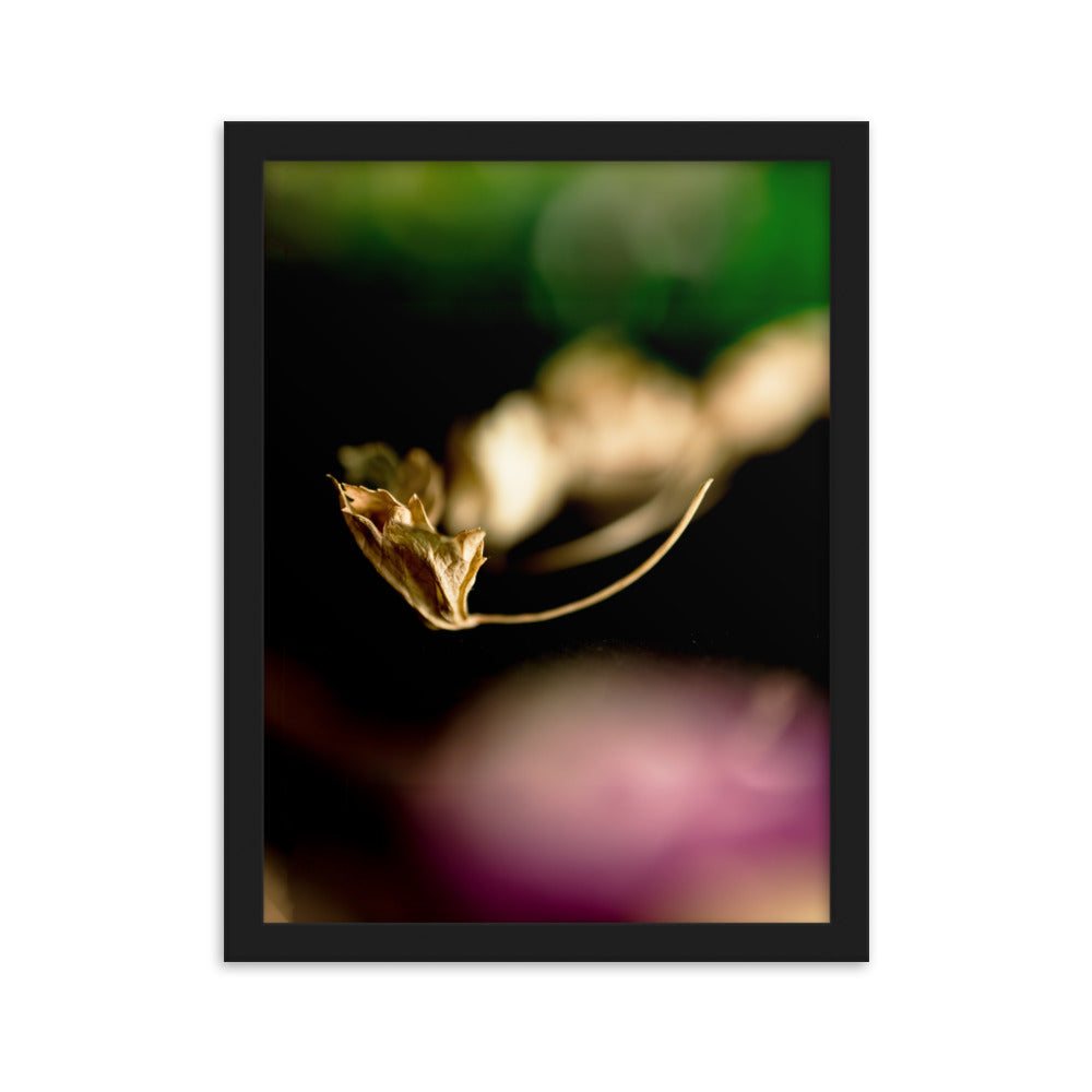 Poster - Falling Leaf Schwarz / 30×40 cm artlia