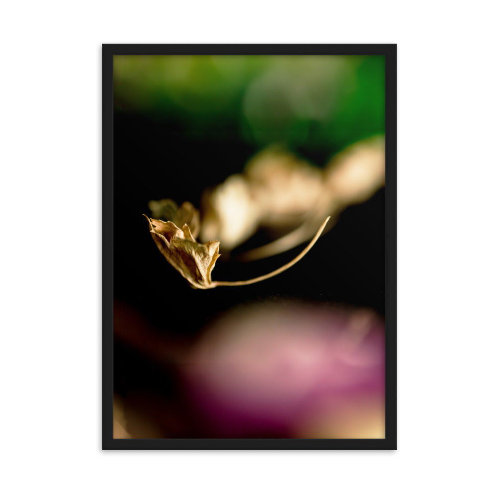 Poster - Falling Leaf Schwarz / 50×70 cm artlia