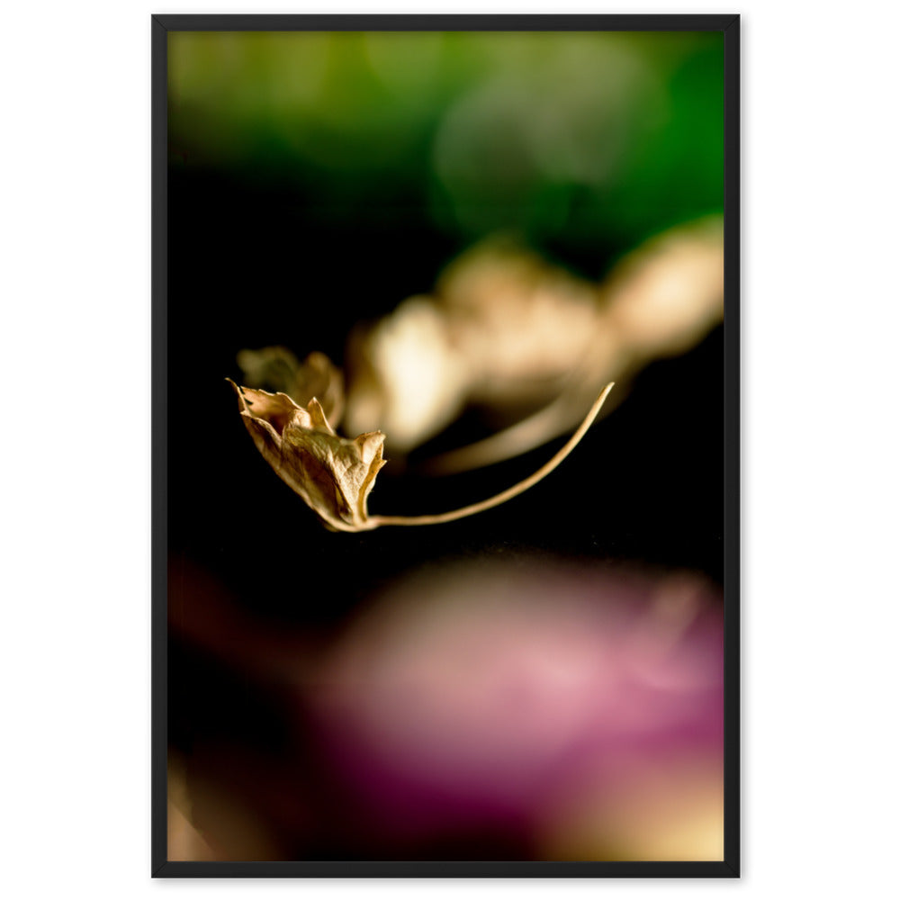 Poster - Falling Leaf Schwarz / 61×91 cm artlia