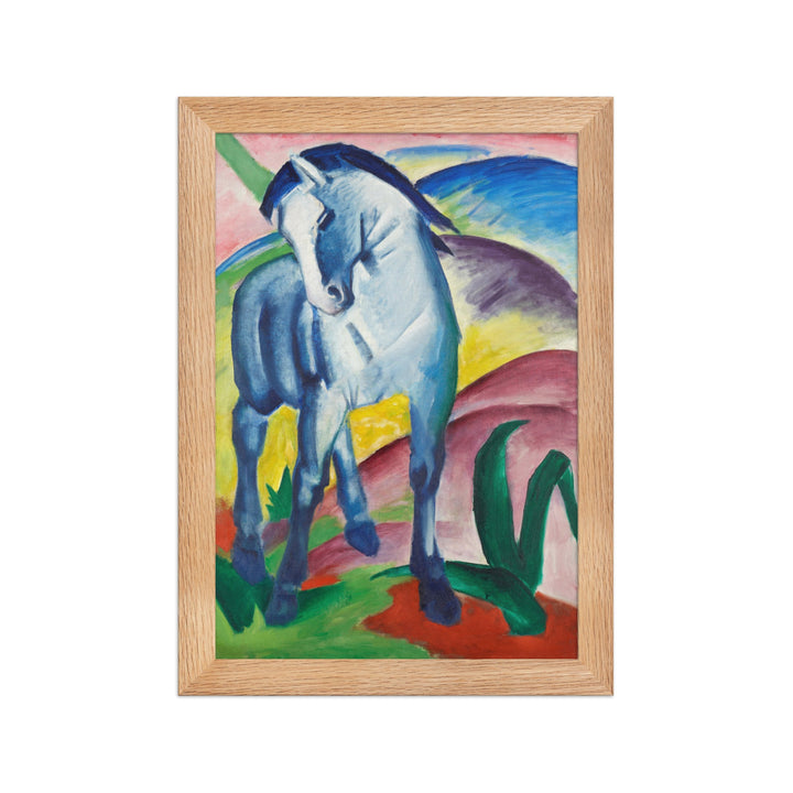 Poster - Franz Marc, Blaues Pferd I Oak / 21×30 cm artlia