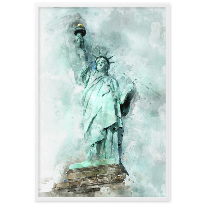 Poster - Freiheitsstatue Weiß / 61×91 cm artlia