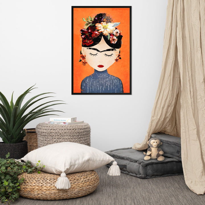 Poster - Frida Kahlo Orange artlia