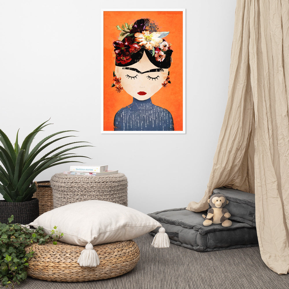 Poster - Frida Kahlo Orange artlia