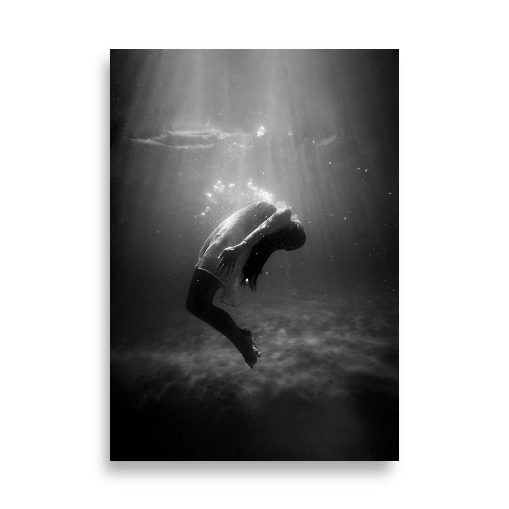 Poster - girl in the water 21×30 cm artlia