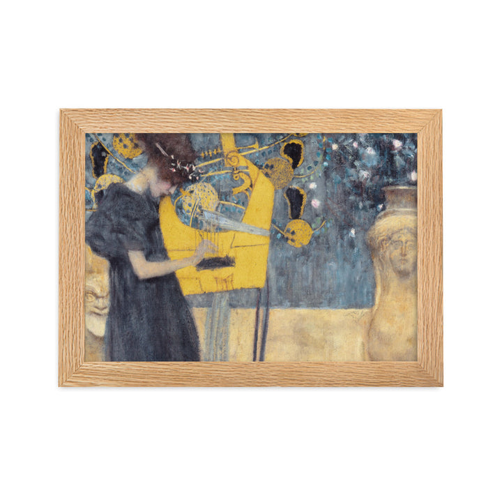 Poster - Gustav Klimt, Die Musik Oak / 21×30 cm artlia