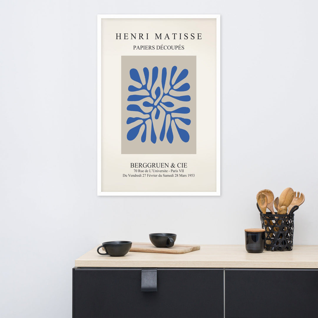 Poster - Henri Matisse, Papier Découpés blaue Blätter artlia