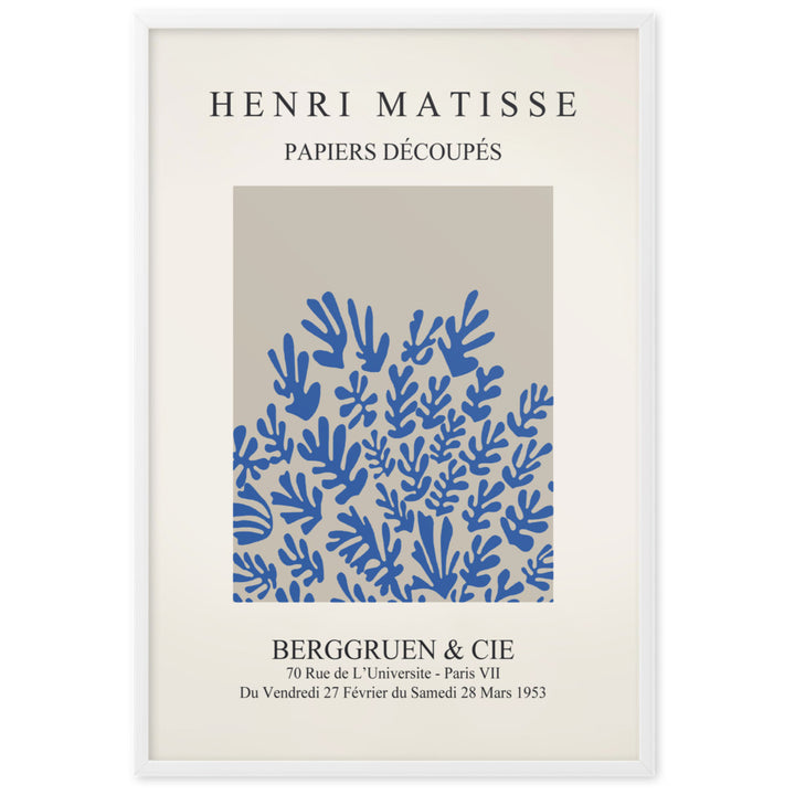 Poster - Henri Matisse, Papier Découpés blaue Blumen ohne Rahmen / 21×30 cm artlia