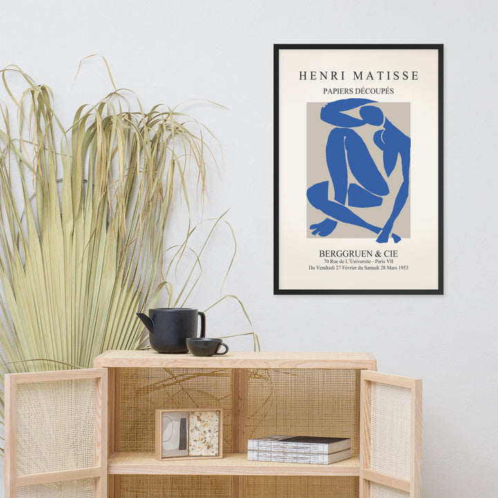 Poster - Henri Matisse, Papier Découpés blauer Akt artlia