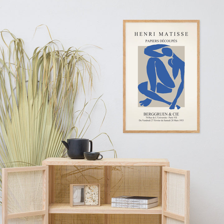 Poster - Henri Matisse, Papier Découpés blauer Akt artlia