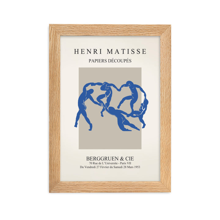Poster - Henri Matisse, Papier Découpés blauer Tanz Oak / 21×30 cm artlia