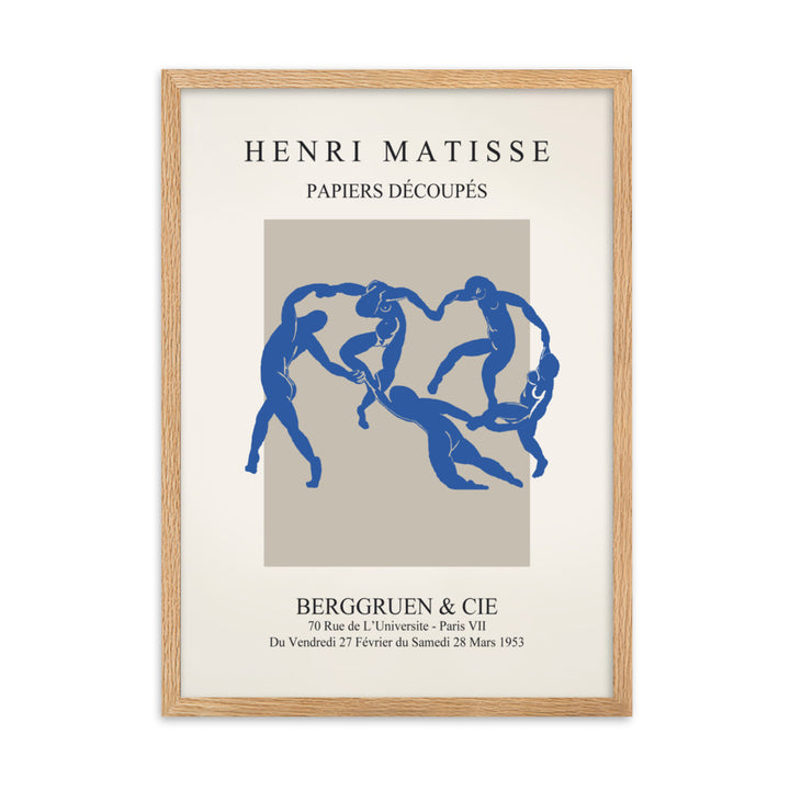 Poster - Henri Matisse, Papier Découpés blauer Tanz Oak / 50×70 cm artlia