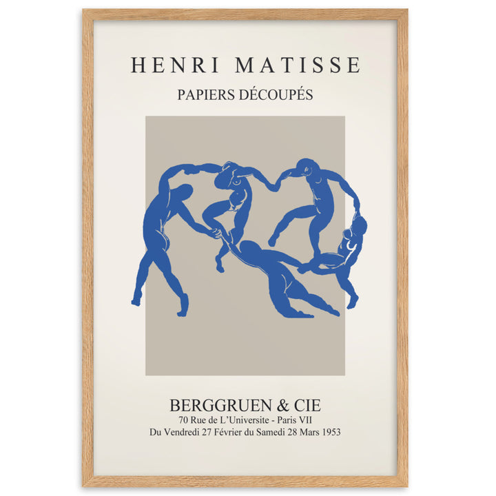 Poster - Henri Matisse, Papier Découpés blauer Tanz Oak / 61×91 cm artlia