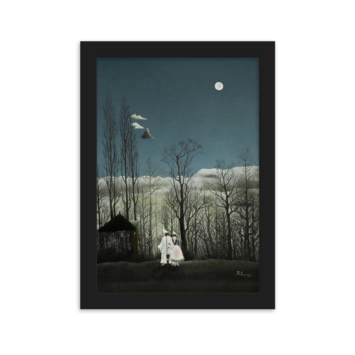 Poster - Henri Rousseau, Karnevalsabend Schwarz / 21×30 cm artlia