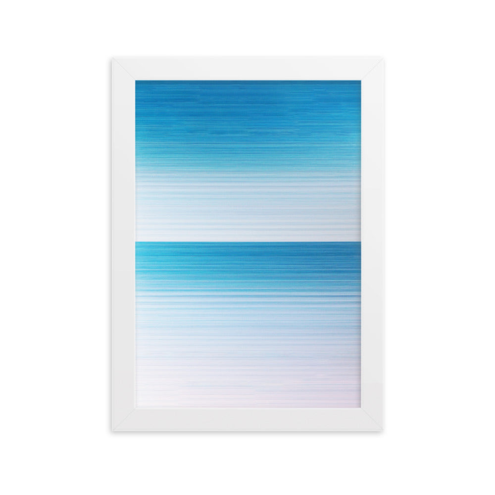 Poster - Horizont Weiß / 21×30 cm artlia