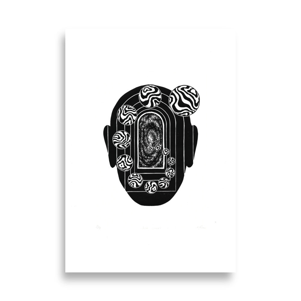 Poster - Inner Space ohne Rahmen / 21×30 cm artlia