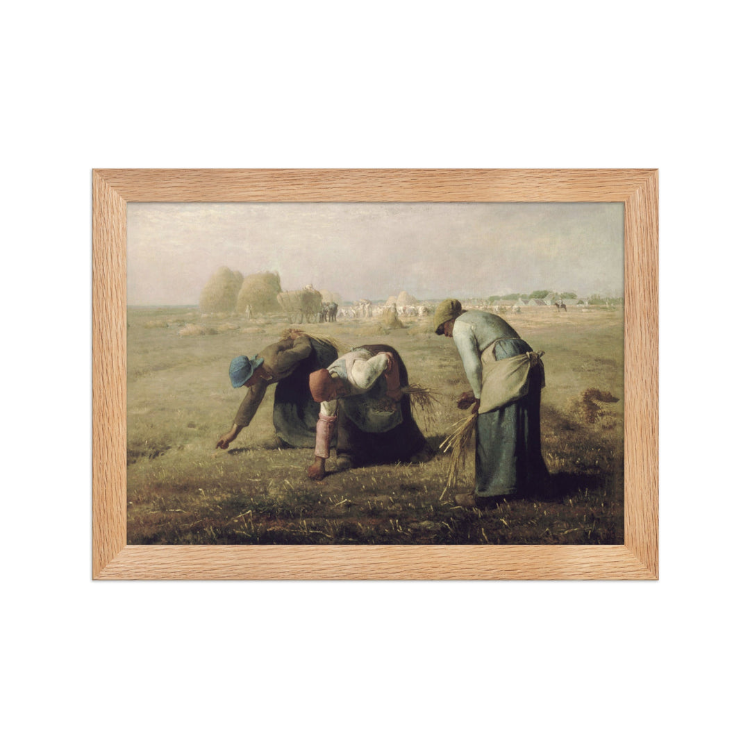 Poster - Jean-François Millet, Die Ährenleserinnen Oak / 21×30 cm artlia