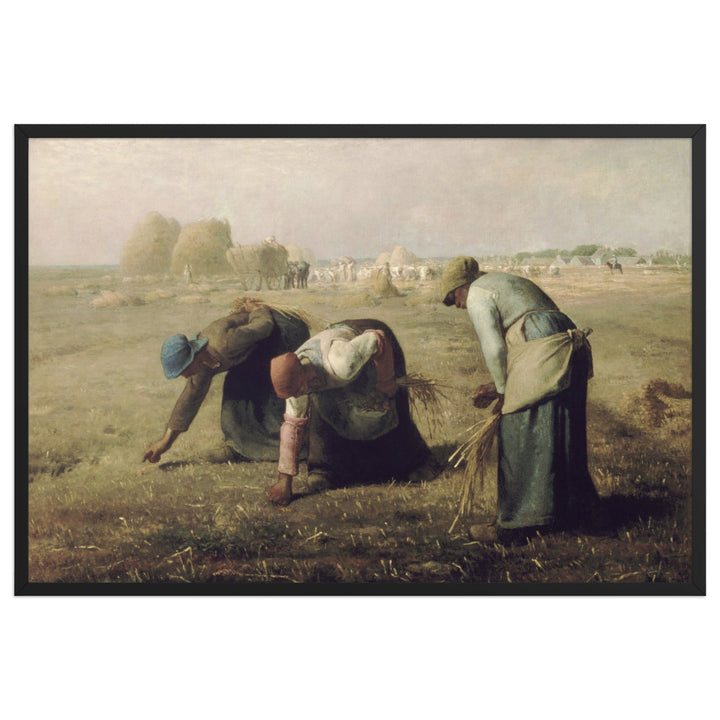 Poster - Jean-François Millet, Die Ährenleserinnen Schwarz / 61×91 cm artlia