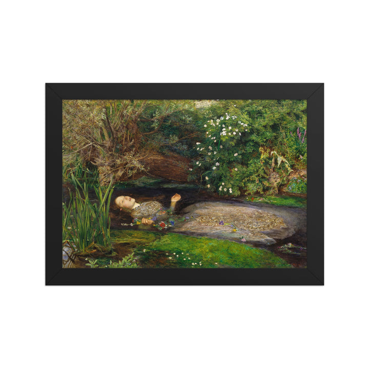 Poster - John Everett Millais, Ophelia Schwarz / 21×30 cm artlia