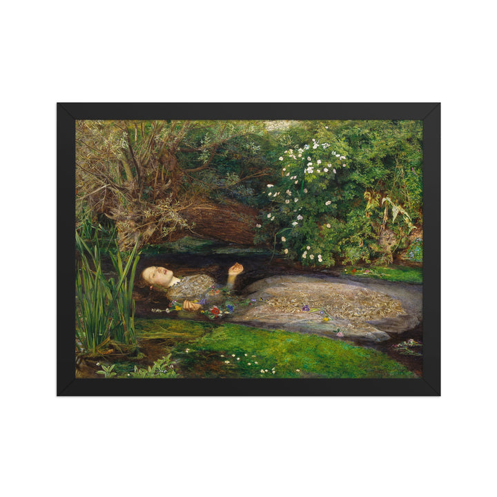 Poster - John Everett Millais, Ophelia Schwarz / 30×40 cm artlia