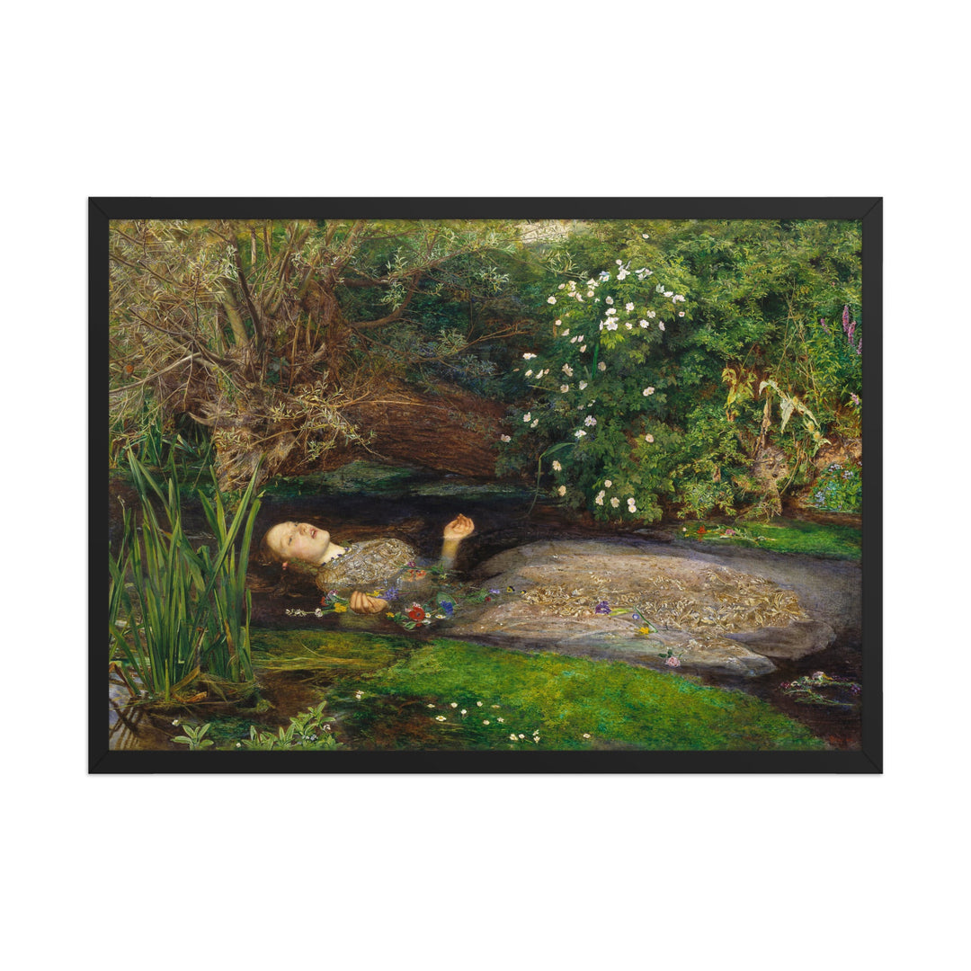 Poster - John Everett Millais, Ophelia Schwarz / 50×70 cm artlia