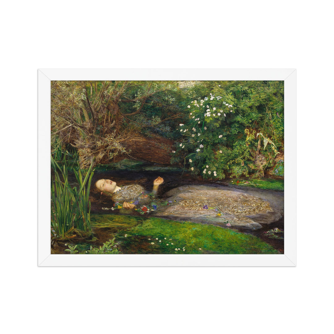 Poster - John Everett Millais, Ophelia Weiß / 30×40 cm artlia