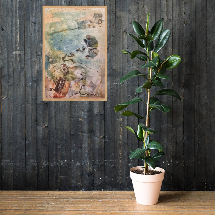 Poster - Lia Broecker-Jakob, Monotypie 5971 addio roma artlia