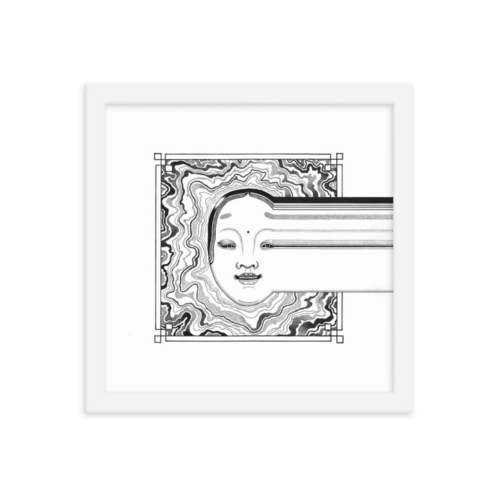Poster - Noh 2 Weiß / 31x31 cm (12″×12″) artlia