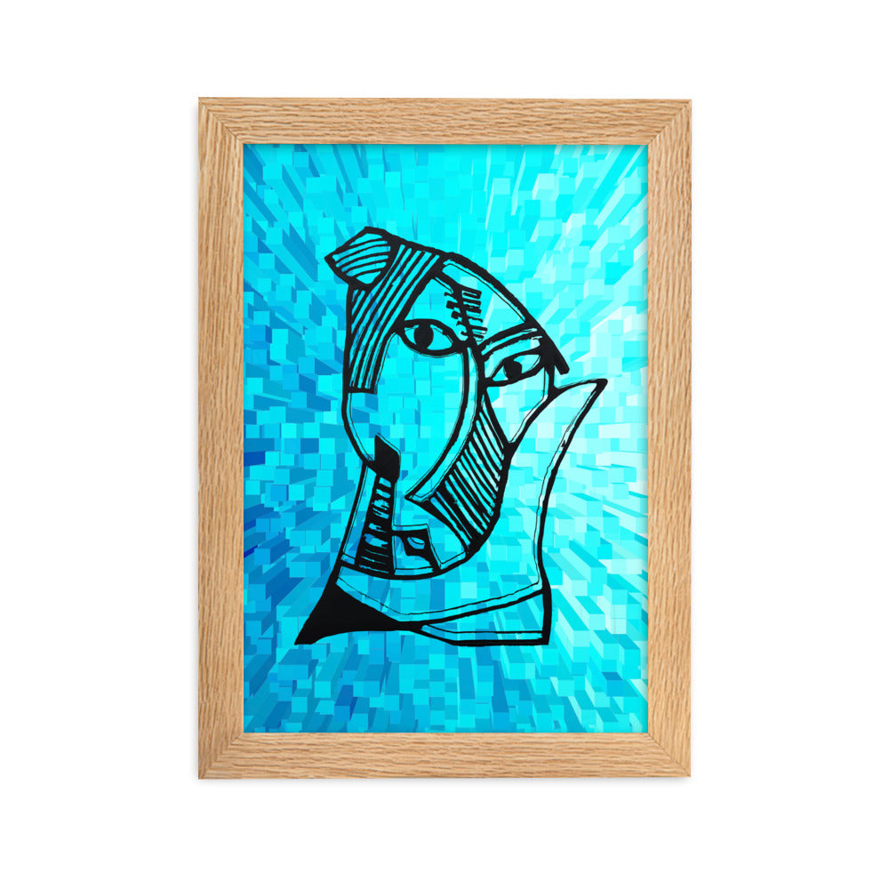 Poster - Pablo Picasso, Les Demoiselles d’Avignon Cube Oak / 21×30 cm artlia