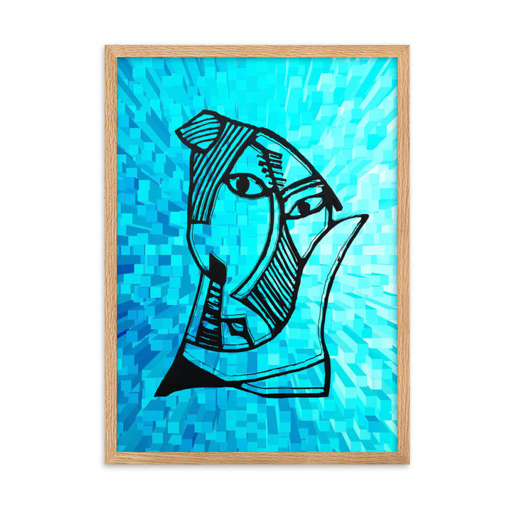 Poster - Pablo Picasso, Les Demoiselles d’Avignon Cube Oak / 50×70 cm artlia