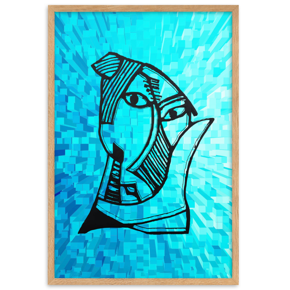 Poster - Pablo Picasso, Les Demoiselles d’Avignon Cube Oak / 61×91 cm artlia
