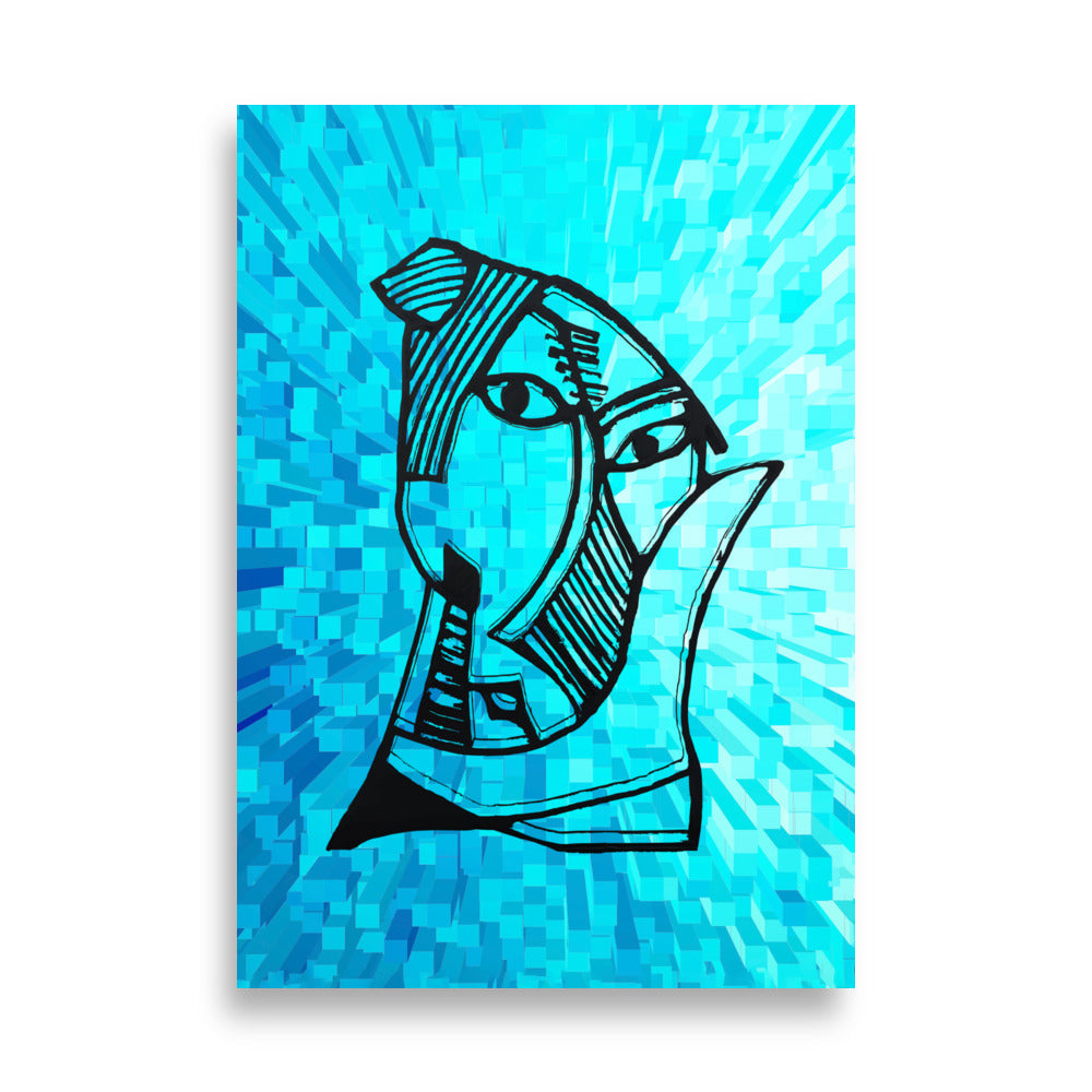 Poster - Pablo Picasso, Les Demoiselles d’Avignon Cube ohne Rahmen / 21×30 cm artlia