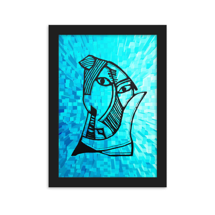 Poster - Pablo Picasso, Les Demoiselles d’Avignon Cube Schwarz / 21×30 cm artlia