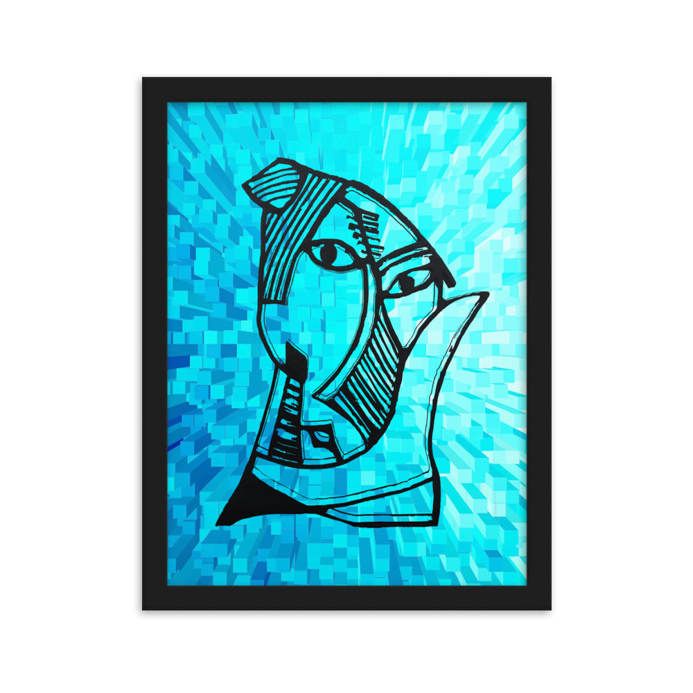 Poster - Pablo Picasso, Les Demoiselles d’Avignon Cube Schwarz / 30×40 cm artlia