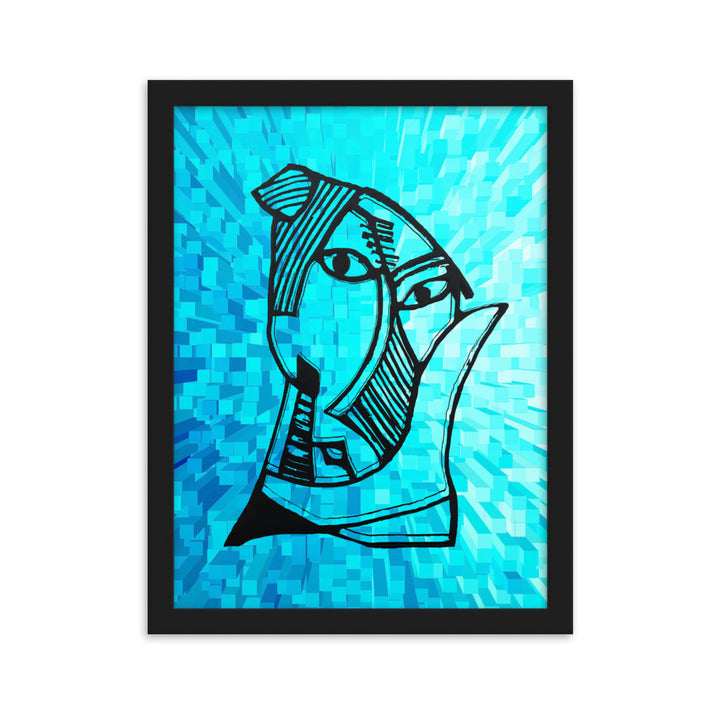 Poster - Pablo Picasso, Les Demoiselles d’Avignon Cube Schwarz / 30×40 cm artlia
