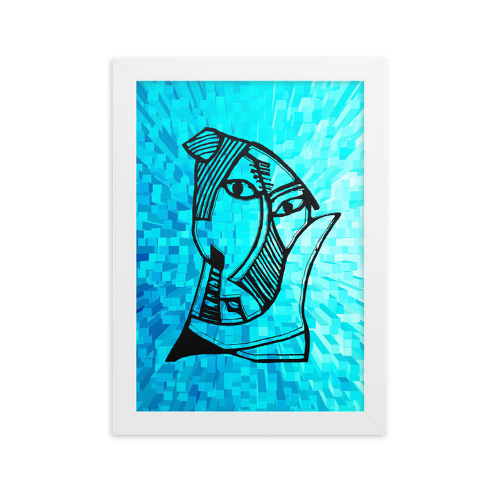 Poster - Pablo Picasso, Les Demoiselles d’Avignon Cube Weiß / 21×30 cm artlia