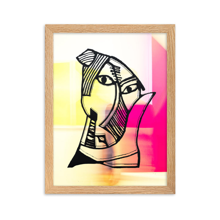 Poster - Pablo Picasso, Les Demoiselles d’Avignon in Pink Oak / 30×40 cm artlia